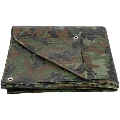 Trend Strend Pro 2170082 plachta zakrývacia, Tarpaulin Khaki 03,0x05,0 m, 80 g/m, oliva/kamufláž