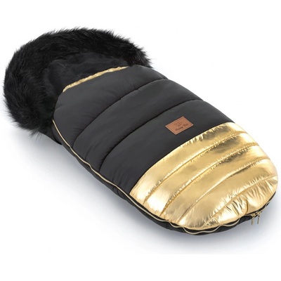HappyBee Zimní Trinity SHINE s kožíškem Gold Gold lem