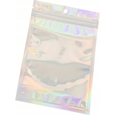 žiadna značka Vrecká so strunovým uzáverom 10x15 cm strieborné Zip-Lock sada 100 kusov