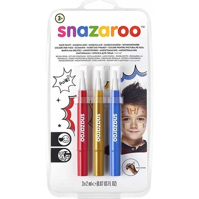 Snazaroo Štětce Brush Pen s barvami na obličej Dobrodružství – Hledejceny.cz