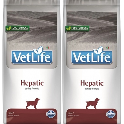 Vet Life Dog Adult Hepatic 2 x 12 kg