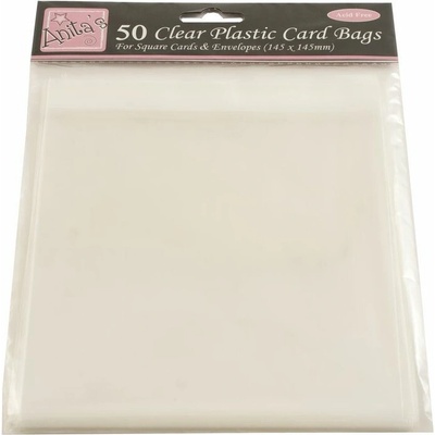 Docrafts Celofánové sáčky 145 x 145 mm, samolepicí (50 ks)