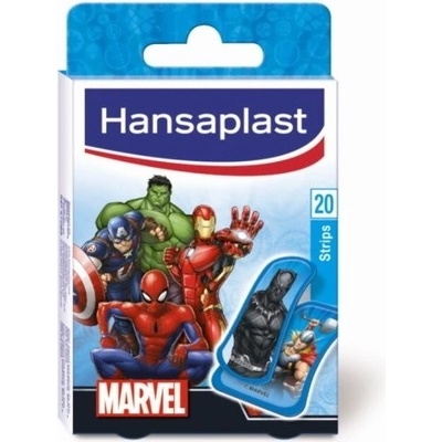 BEIERSDORF AG Hansaplast MARVEL náplasť s detským motívom, stripy - 20 ks