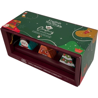 English Tea Shop BIO Vánoční čaj kolekce Kouzelné figurky Zelená 6 pyramidek