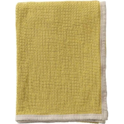 Klippan Švédsko bavlna deka Decor mustard 125x170