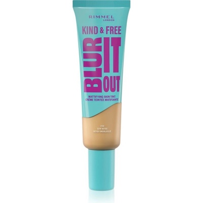 Makeup Rimmel London Kind & Free Blur It Out Mattifying Skin Tint 250 Sun Beige 30 ml