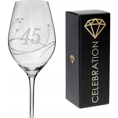 Swarovski Sklenice na víno s krystaly jubileum 45 360 ml