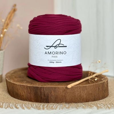 Amorino Fios Textilní špagáty Amorino Fio - Premium 36mm Vinho
