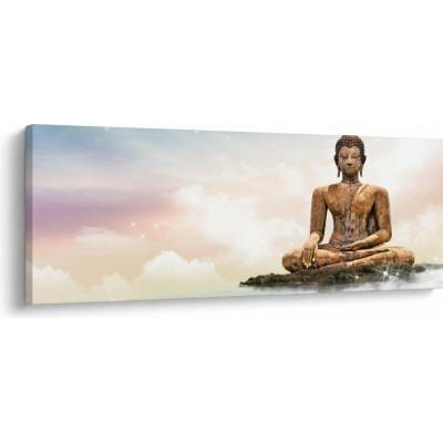 Obraz - Budha dozerajúci na zemi, jednodielne 100x40 cm