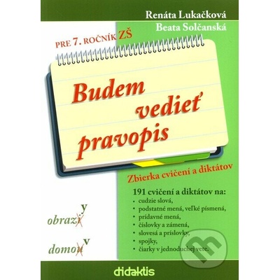 Budem vedieť pravopis pre 7. ročník ZŠ