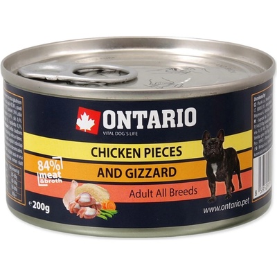 Ontario Chicken Pieces + Gizzard 6 x 200 g – Hledejceny.cz