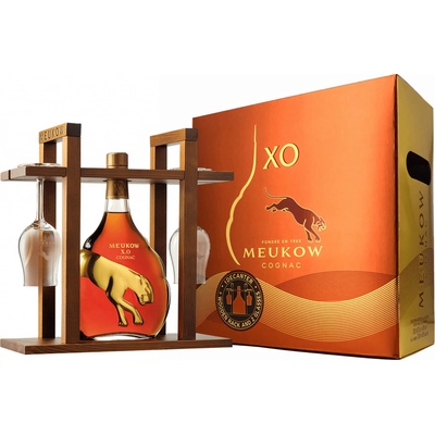 Meukow XO Rack 40% 0,7 l (2 sklenice)