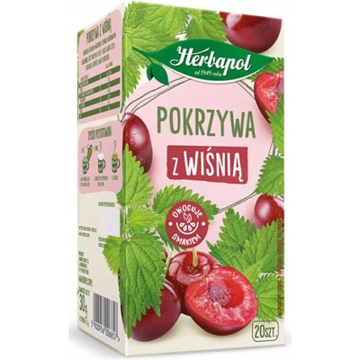Herbapol Čaj žihľava s čerešňou 20 x 1,5 g