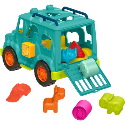 B.toys Náklaďák s vkládacími tvary Animal Rescue BX2024C2ZBT