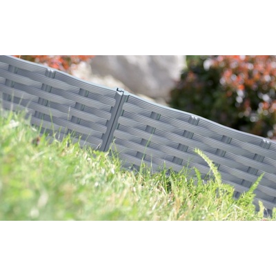 Prosperplast obrubník Ratan 3,9 m hnědá set 5 ks