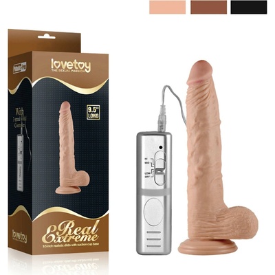 Lovetoy 9.5'' Real Extreme Vibrating Dildo