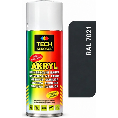 PRO-TECH akrylová farba v spreji 400 ml – sivočierna (RAL 7021)
