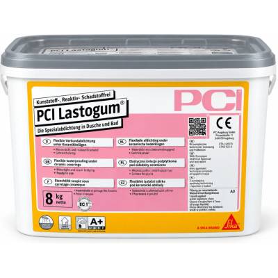 PCI Lastogum tekutá hydroizolácia pod obklady do kúpeľní a spŕch 8 kg – sivá