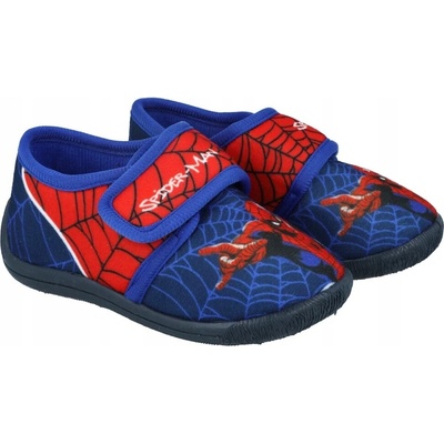 Papuče Spiderman elastické prezuvky do školky široké na suchý zips