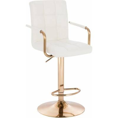 LuxuryForm Design Verona Gold na zlatom tanieri / biela