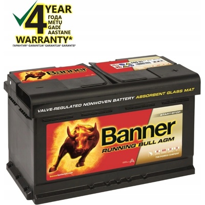 Banner Running Bull AGM 12V 80Ah 800A 580 01
