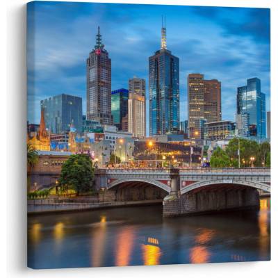 Obraz mesta Melbourne, jednodielne 40x40 cm