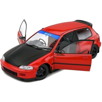 HONDA CIVIC EG6 SPOON VERSION RED 1991 SOLIDO 1:18
