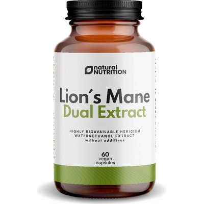 Natural Nutrition 100% Lion´s Mane duálny extrakt kapsuly 60 kapsúl
