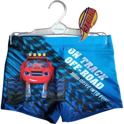 E plus M · Detské chlapčenské plavky boxerky Plamienok a štvorkoláci Monster truck Blaze motív On track Off Road
