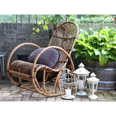 Chic Antique Old French Přírodní ratanové houpací křeslo – Hledejceny.cz