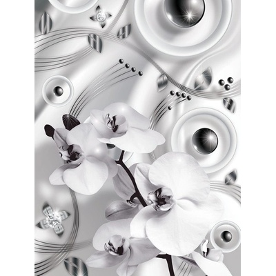 Preinterier Fototapeta panel - PL0600 - 3D orchidea vlies - 206cm x 275cm