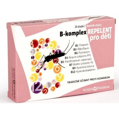 Rosen B-Komplex Repelent pro děti 25 dražé – Hledejceny.cz