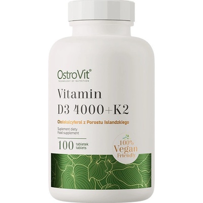 OstroVit D3 4000 IU + K2 Vege 100 tabliet