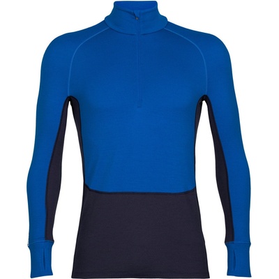 Icebreaker ZoneKnit 260 LS Half Zip pánska funkčná mikina modrá