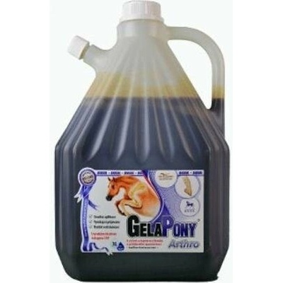 Gelapony Arthro Biosol tekutá kloubní výživa s kolagenem MSM a kyselinou hyaluronovou pro koně 3 l