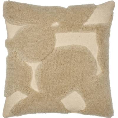 Ferm Living Vlněný polštář s výplní Cilla Off-white/Parchment 50x50