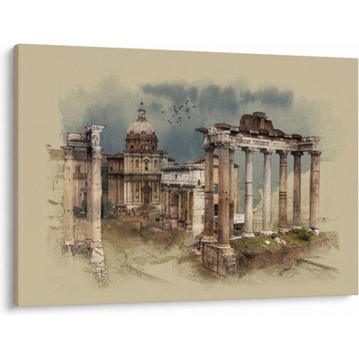 Obraz - Forum Romanum, Řím, Itálie, jednodílný 100x70 cm
