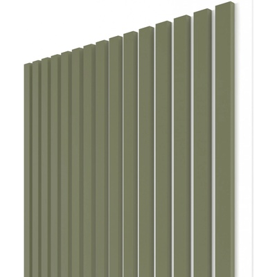Wall Concept akustický panel Oliva, biely filc + MDF, 2750 x 604 x 21 mm 1,66m²