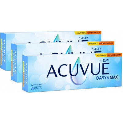 Johnson & Johnson Acuvue Oasys Max 1-Day Multifocal for Astigmatism 90 čoček – Hledejceny.cz