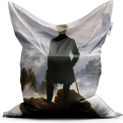 Sablio sedací vak Poutník nad mořem mlhy Caspar David Friedrich 150x100 cm