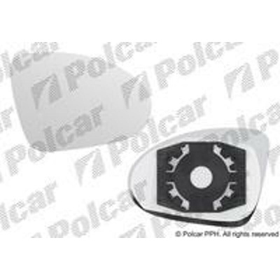 POLCAR Sklo vonkajšieho zrkadla s držiakom 5097553E