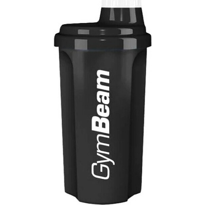 GymBeam Shaker 700 športový šejker farba Transparent Black 1 ks