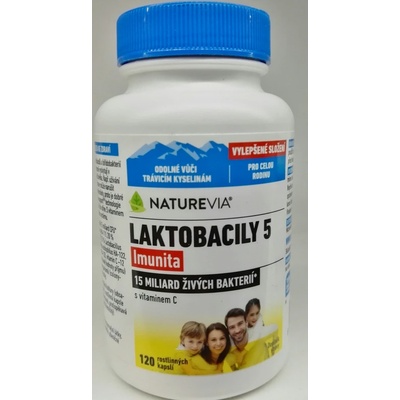 NatureVia Laktobacily 5 Imunita 120 kapslí