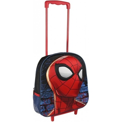 Cerda na kolečkách Spiderman 3D modrý