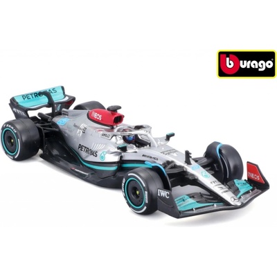 Bburago Formula F1 Mercedes AMG Petronas W13 2022 nr.63 George Russel with driver 1:43