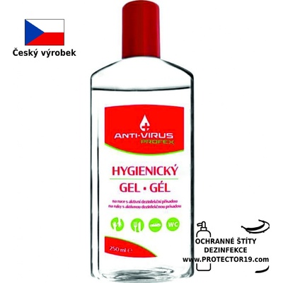 Df Partner Profex Anti-VIRUS hygienický gel na ruce 250 ml