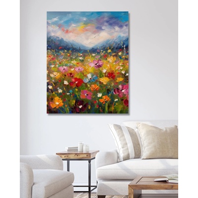 ZUTY Obrazy na stenu - Farebná lúka Rámovanie: bez rámu a bez vypnutia plátna, Rozmer: 40x50 cm
