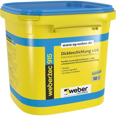 Weber Hmota hydroizolační asfaltová webertec 915 10 l