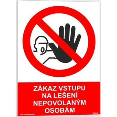 Traiva s.r.o Zákaz vstupu na lešení nepovolaným osobám Verze: Samolepka 210 x 297 mm (A4) tl. 0.1 mm - Kód: 09668