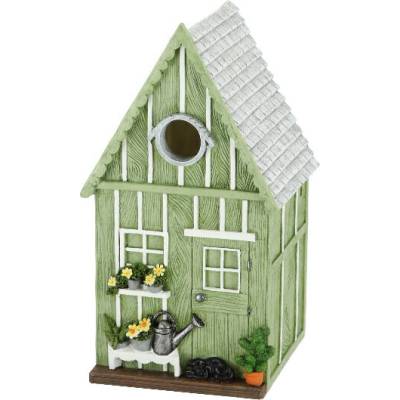 Esschert Design Búdka pre vtáčiky Garden House 25 cm zelená